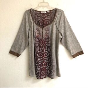 Avenue pull over rhinestone embellished blouse 18/20